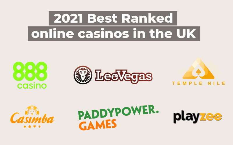 2021 Best Ranked online casinos in the UK