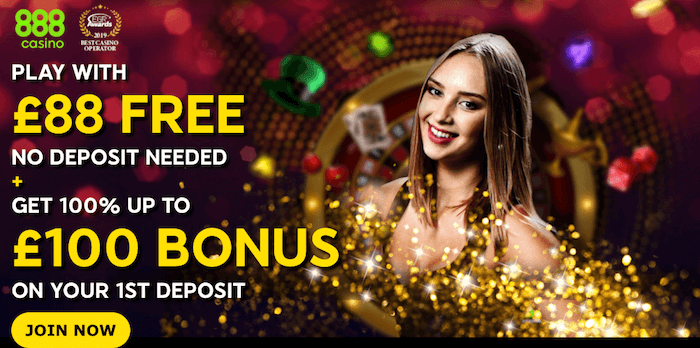 ♛ Welcome Bonus of $88 + 100% up to $100 at 888casino